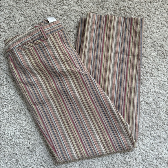 Talbots Striped Stylish Boho Pants 4P - Picture 1 of 11